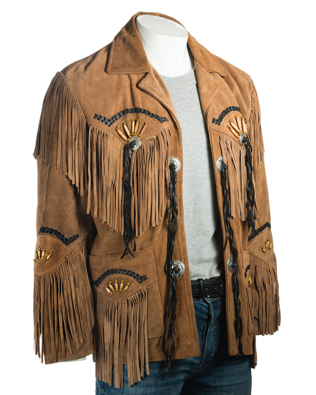 fringe jacket mens cheap