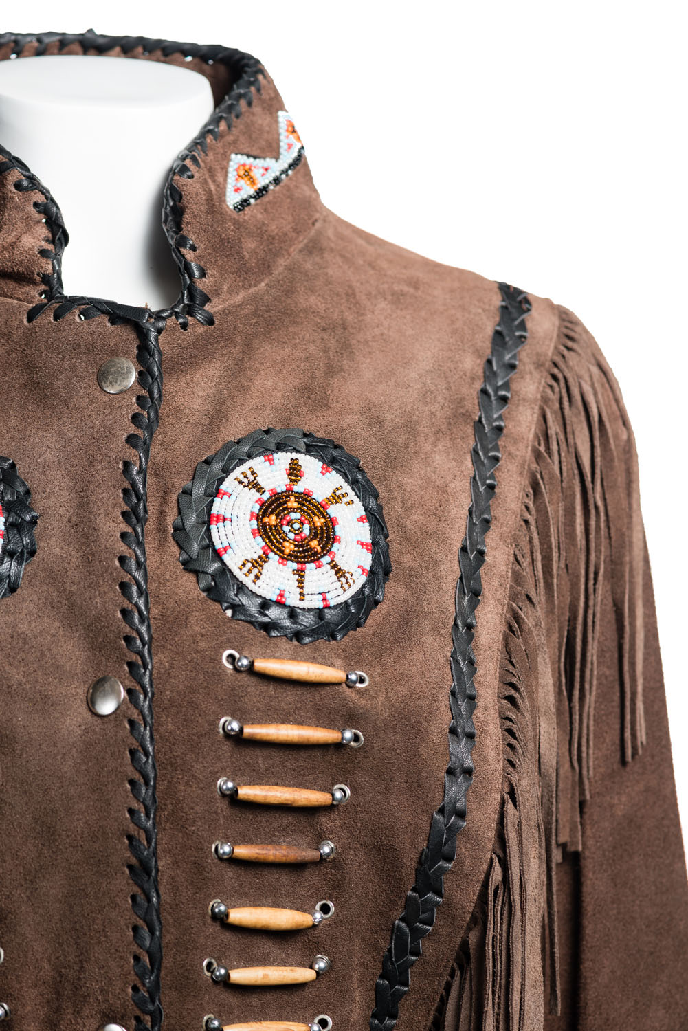 Brown Suede Native American Style Jacket with Fringe and ... (1001 x 1500 Pixel)