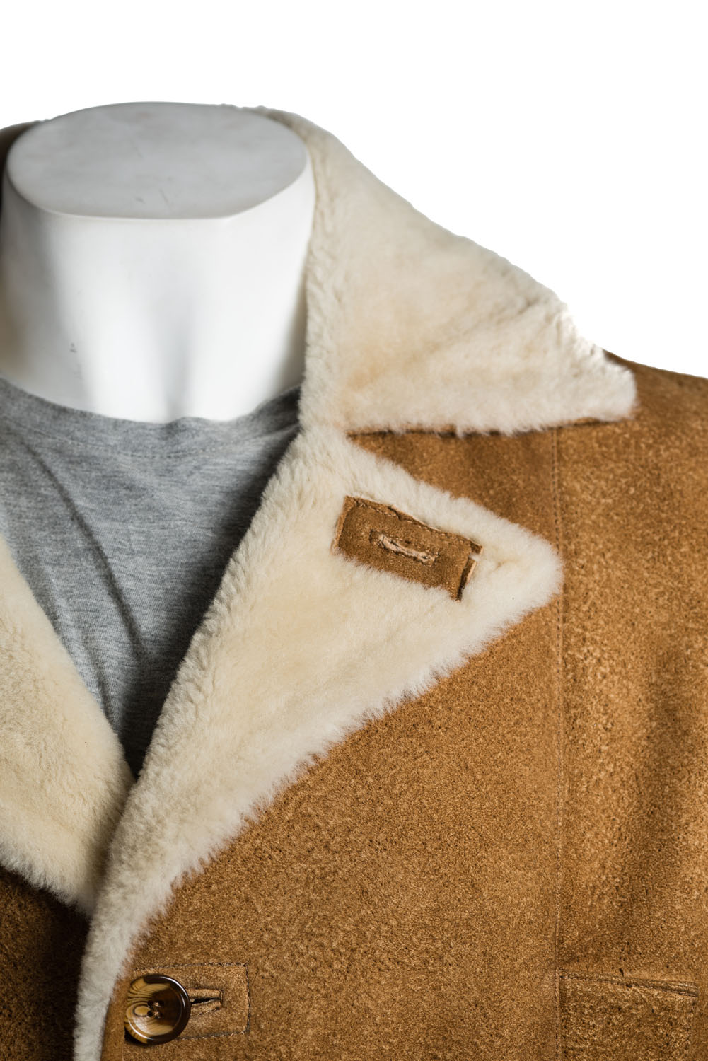 men's faux shearling coat