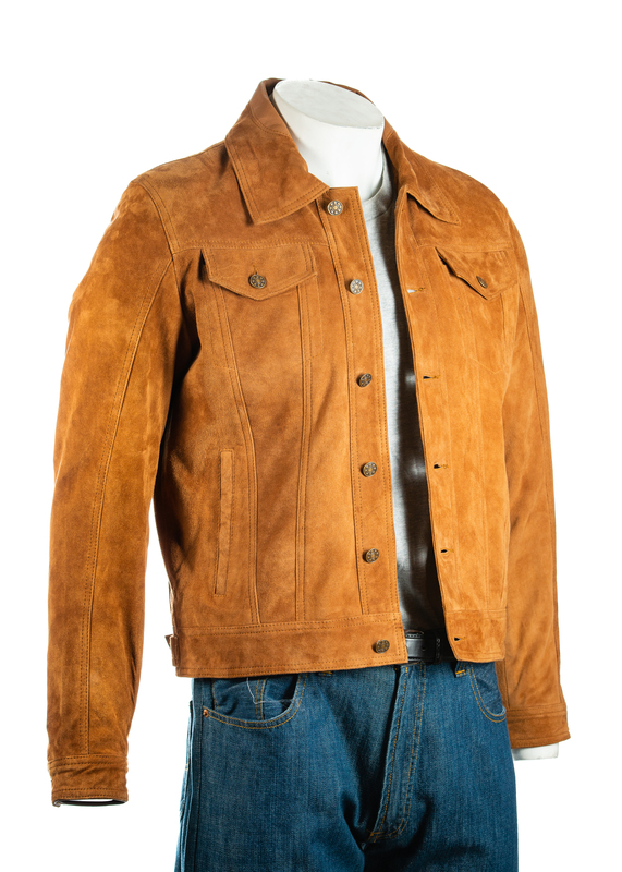 suede denim jacket mens