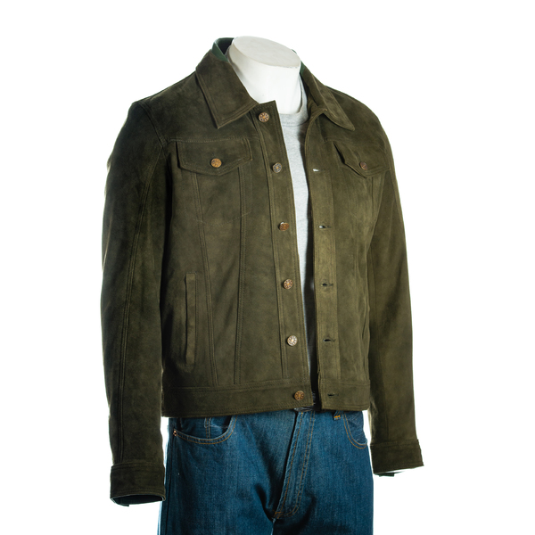 army green suede jacket