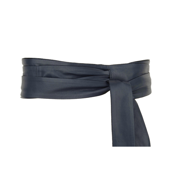 Square bl001 leather ladies belts navy 1 1