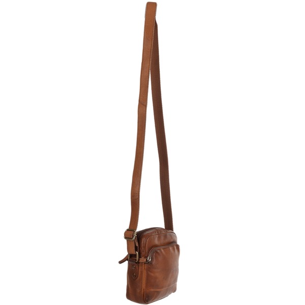 Square ashwood small vintage wash leather travel bag rust 1332 p1224 5258 image