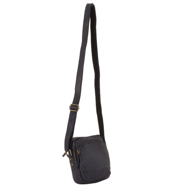 Square ashwood small vintage wash leather travel bag navy 1332 p1312 5735 image