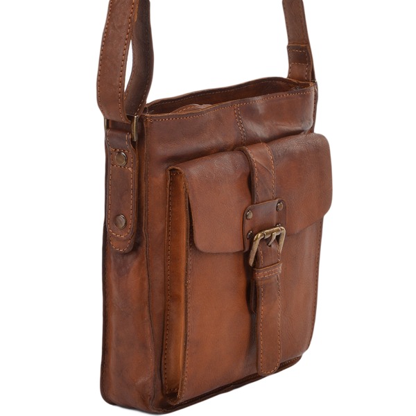 Square ashwood mens small vintage leather travel bag rust 7993 p675 2764 image