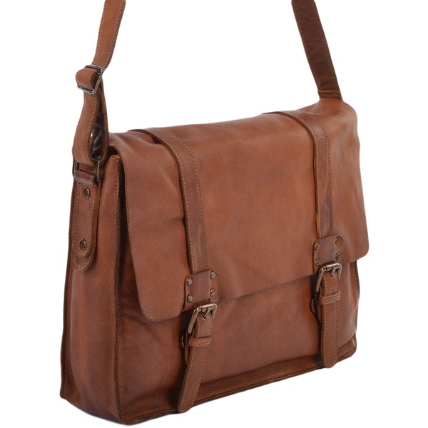 Square ashwood mens vintage leather messenger bag rust 7996 p678 2776 image