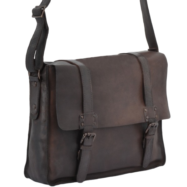 Square ashwood mens vintage leather messenger bag brown 7996 p1344 5951 image