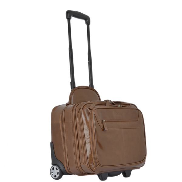 Square ashwood quad section business weekend trolley chestnut 89151 p1320 5901 image