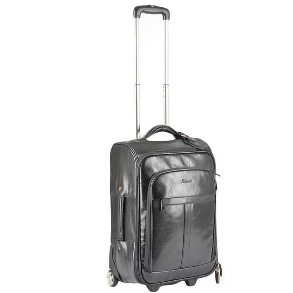 Square ashwood veg tanned leather luggage cabin trolley black ari 89150 p126 470 image copy