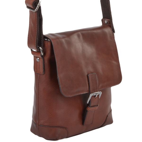 Square ashwood mens 3 pocket luxury small leather flight bag tan jack p660 2692 image
