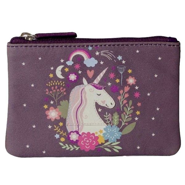 Square mala unicorn coin purse