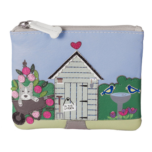 Square mala garden shed coin purse