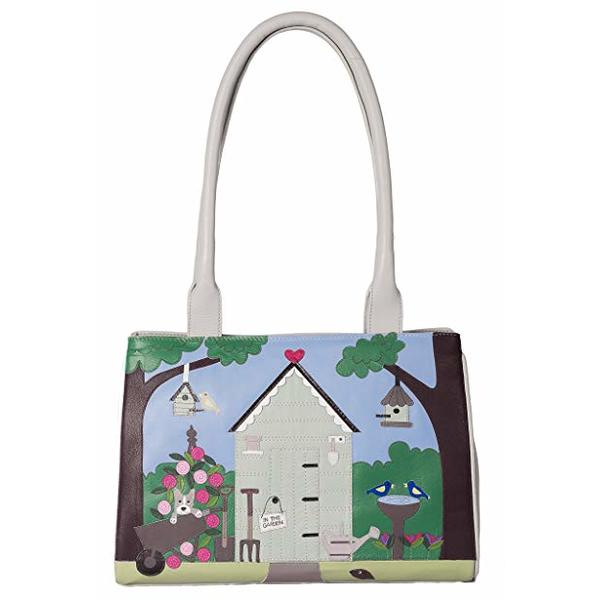 Square mala garden shed shoulder bag