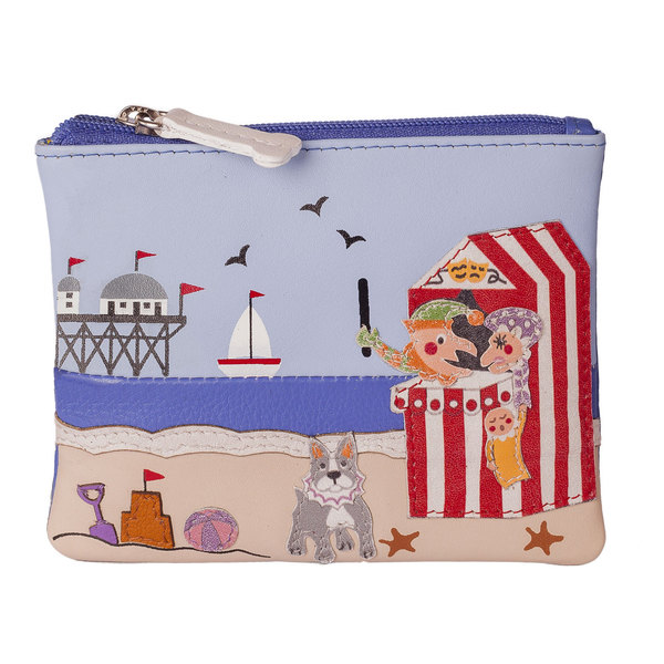 Square mala punch and judy coin purse