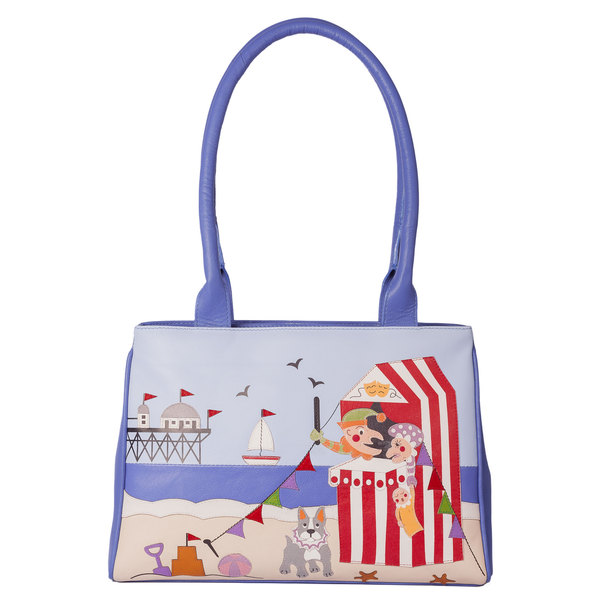 Square mala punch and judy shoulder bag