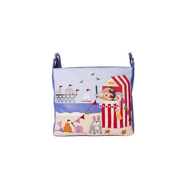 Square mala punch and judy cross body bag