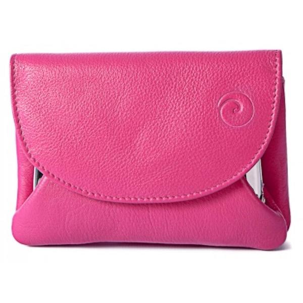 Square mala origin pink clasp purse
