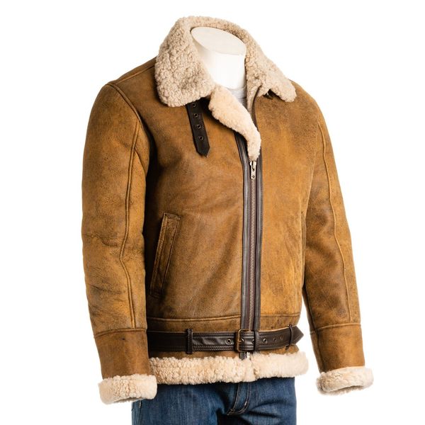 Square antique belted sheepskin 3