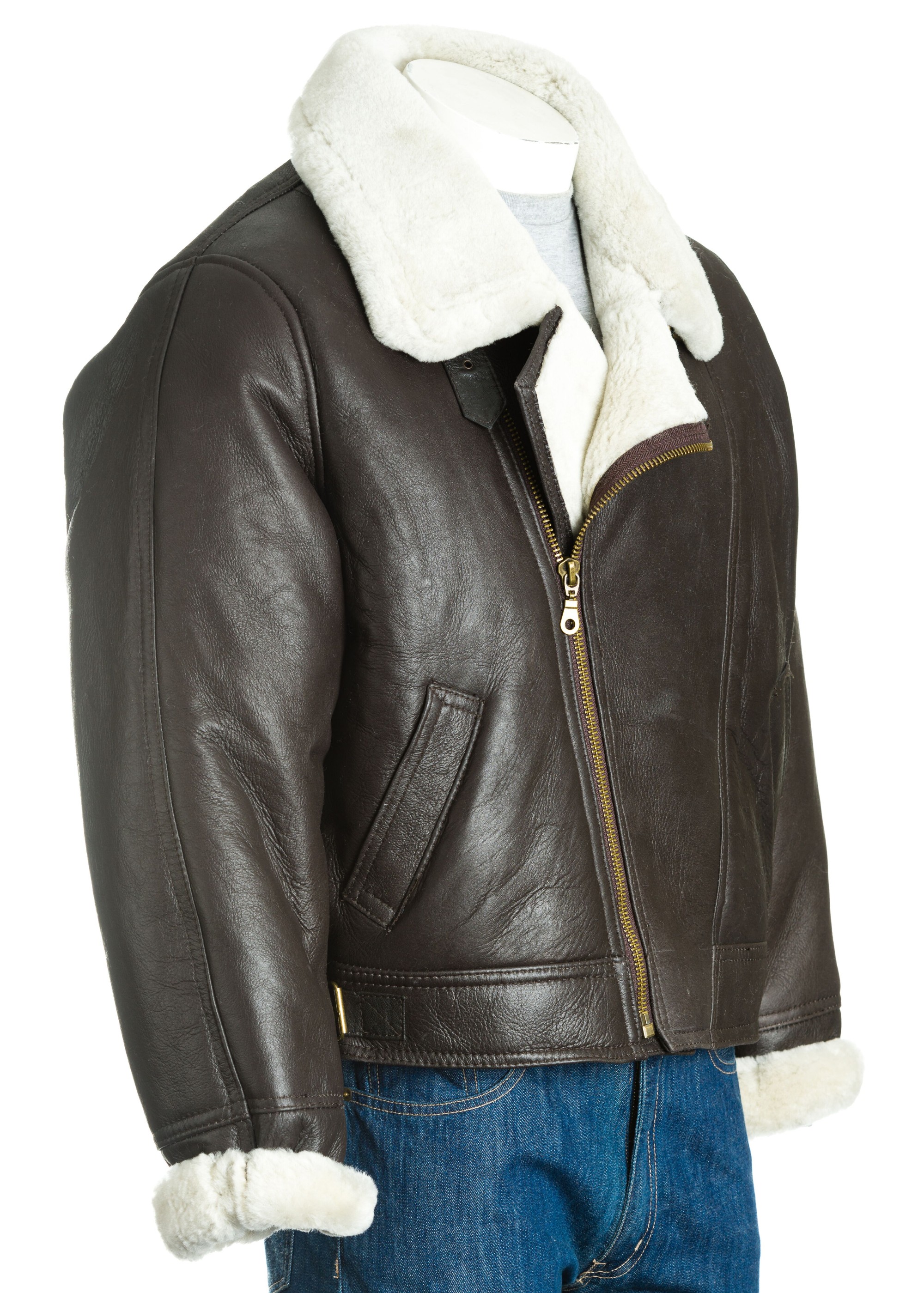 sheepskin flight jacket