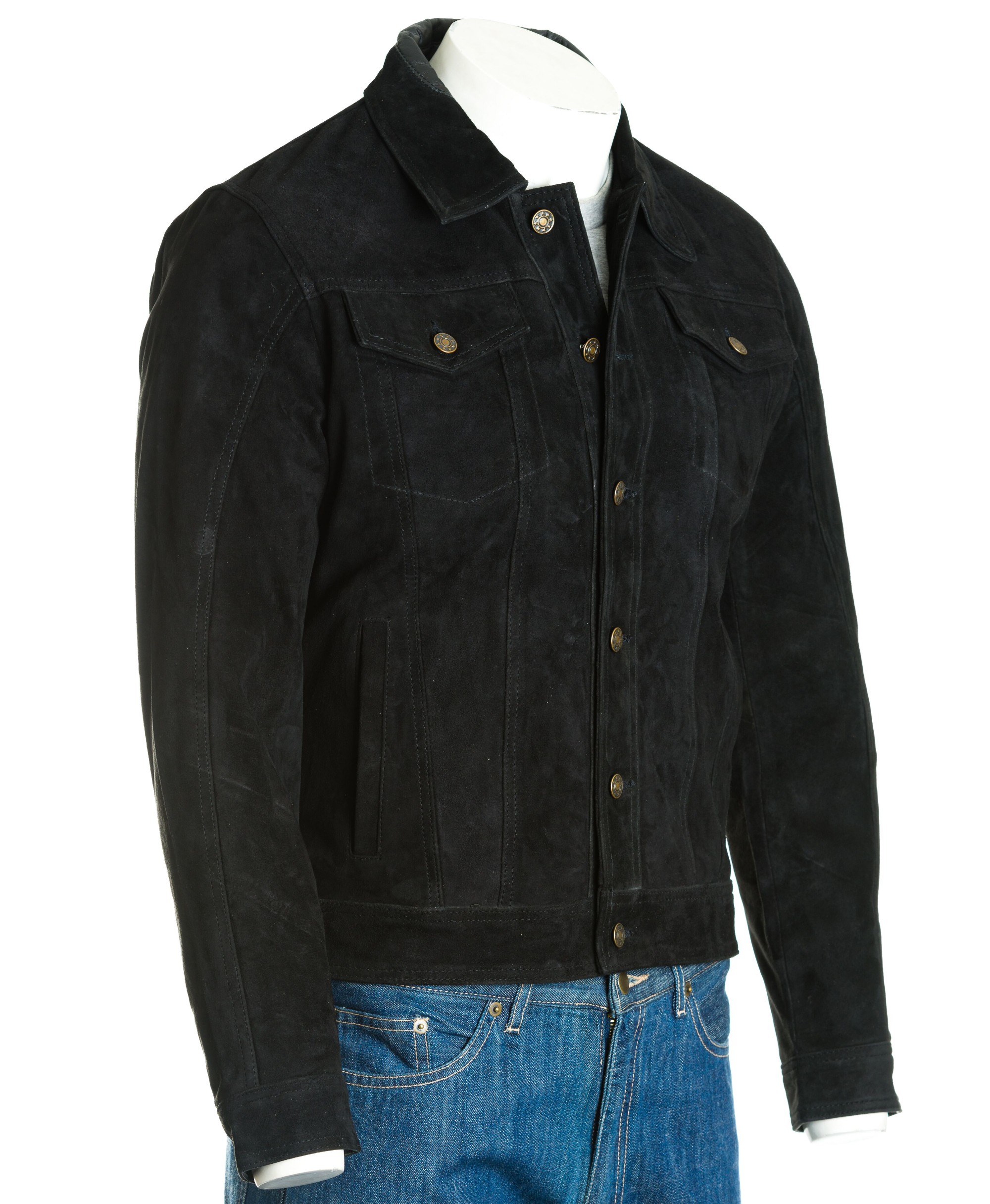 long black suede jacket