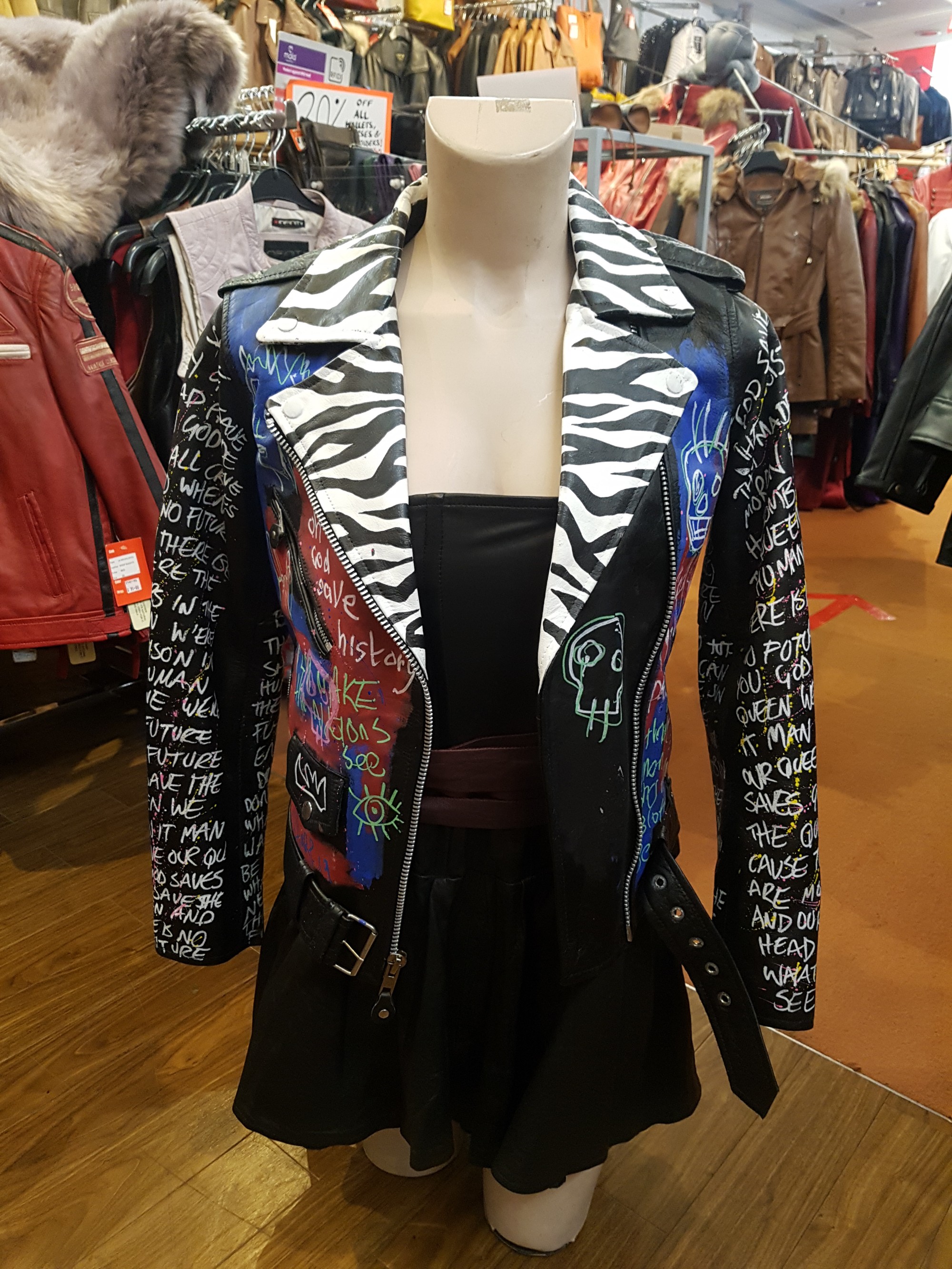 punk leather jacket